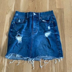 high rise denim aeropostale skirt women’s 00